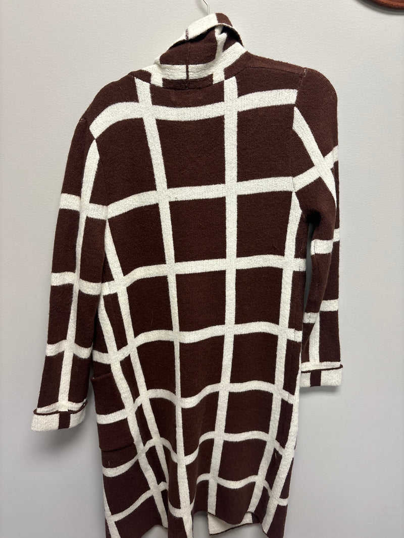 Checkered Cardigan- XS/S