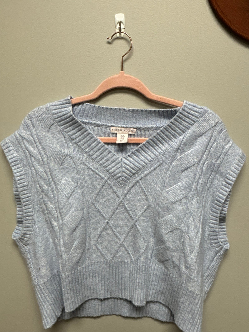 V Neck Sweater Vest- Medium