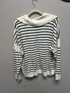 Collared Striped Sweater - XL