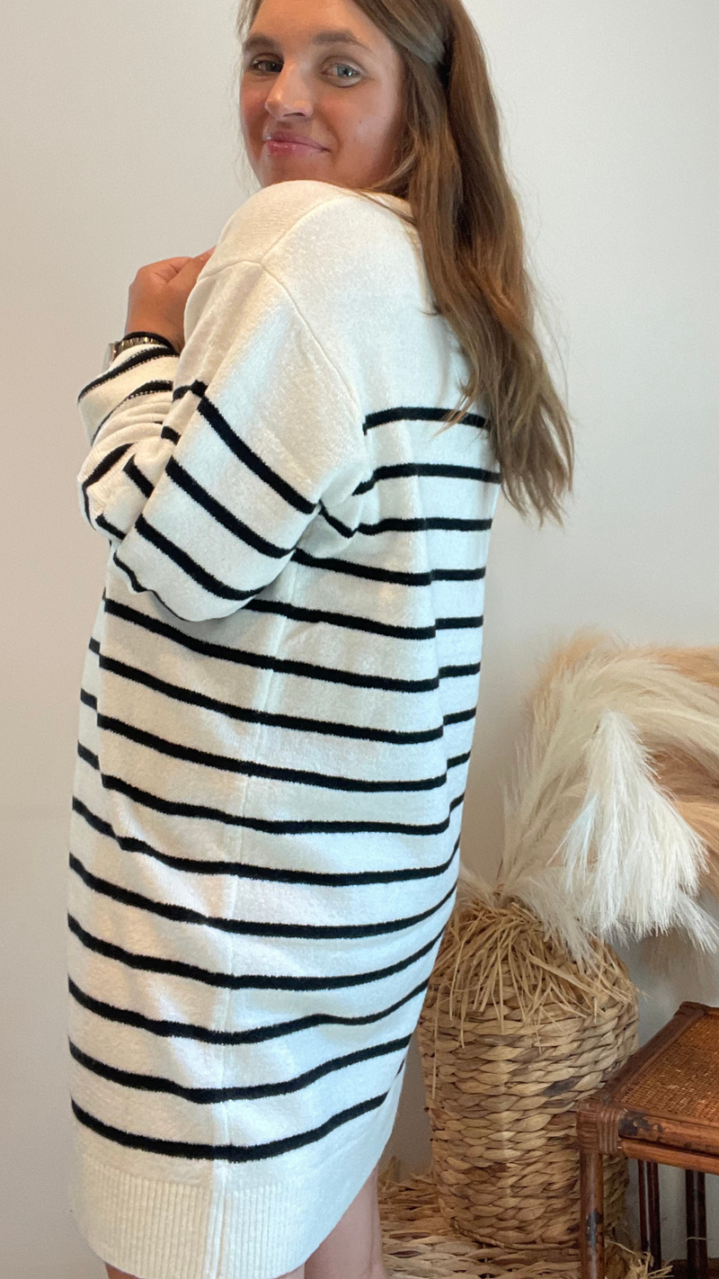 Striped Sweater Dress