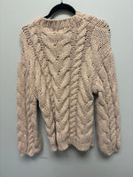 Chunky Cable Knit Sweater- S/M