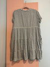 Striped Tiered Dress - L