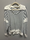 Collared Striped Sweater - XL