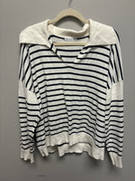 Collared Striped Sweater - XL